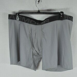 Under Armour Tech Men's Underwear 4XL fitted 6" Boxer Short Silver NWT